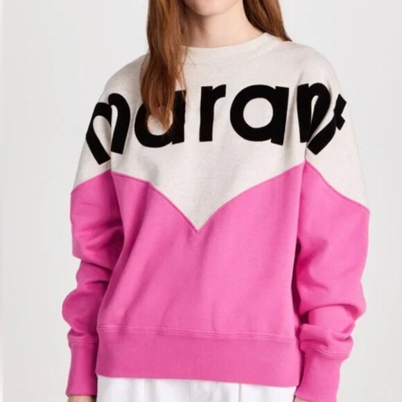 Isabel Marant Pink and Cream Sweater - Picture 1 of 8
